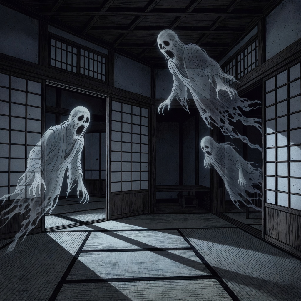 ホラー幽霊シーン